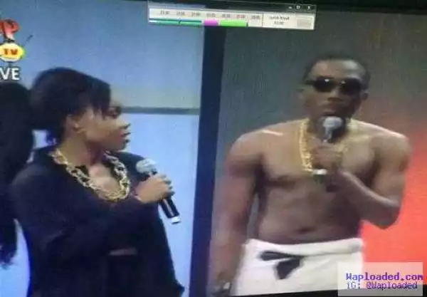 Photo: Comedian Bovi Shows Up For The Headies Awards Wrapped In A Towel
